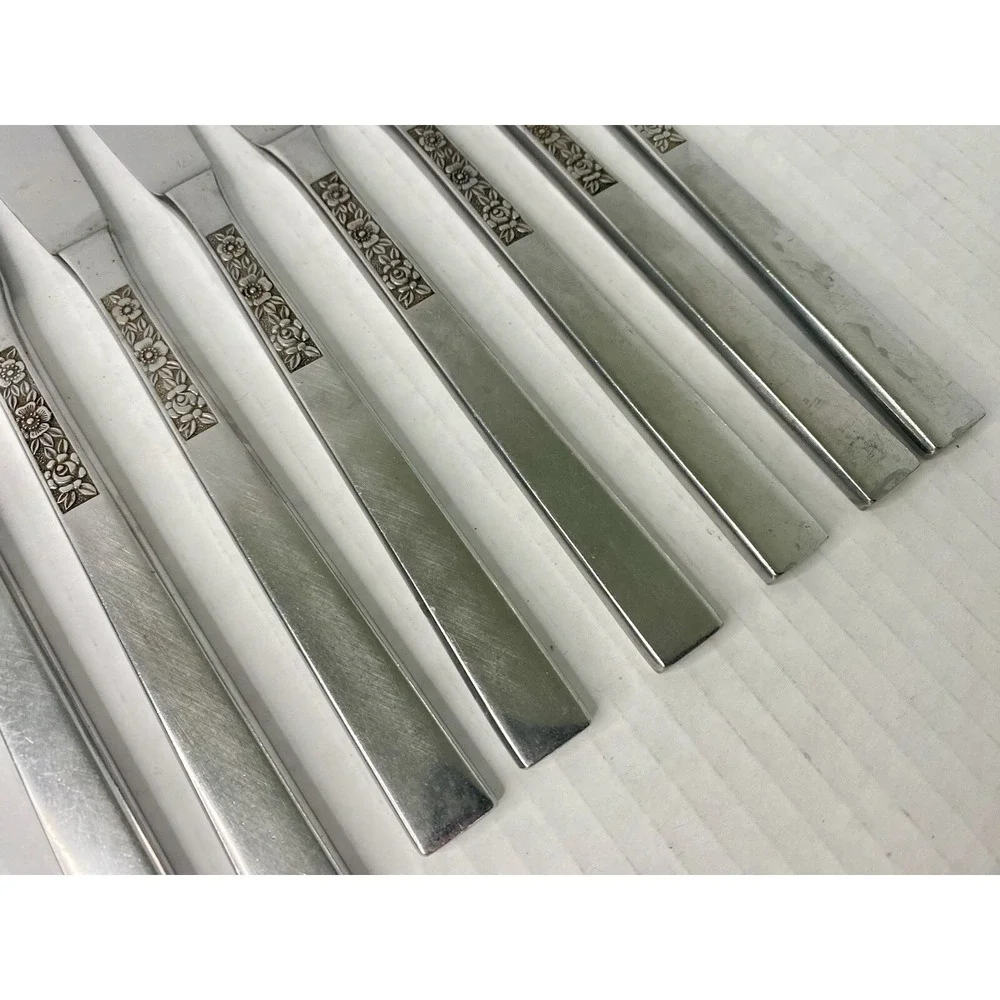 Stanley Roberts Dinner Knives Dorette Rose 9